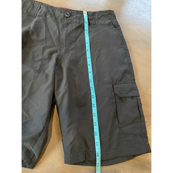 Burnside Shorts Boys Size 18 Waist 28 Gray Cargo Hybrid Quick Dry Swim Short - Picture 6 of 9